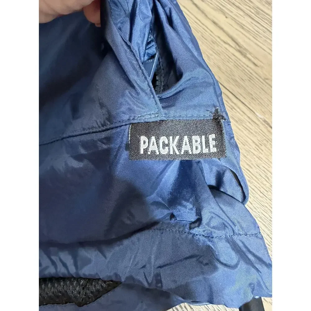Cabela's Outdoor Gear Windbreaker Packable Jacket Men's Size L Tall Blue